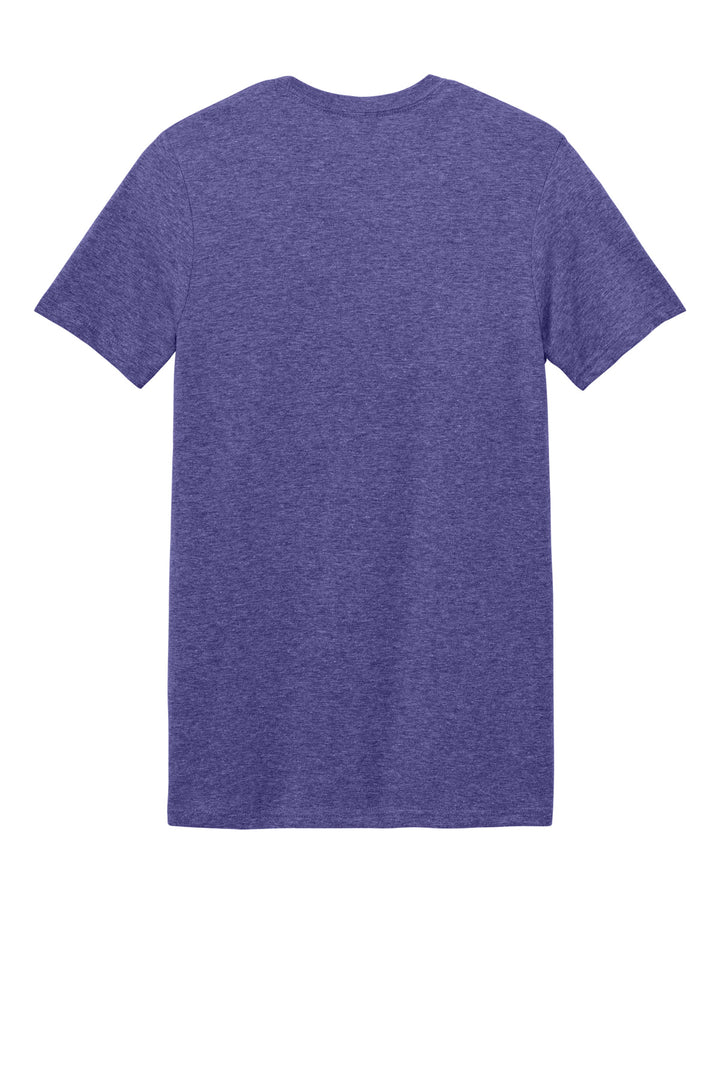 Rear View of Heather Purple Gildan Softstyle T-Shirt. 64000