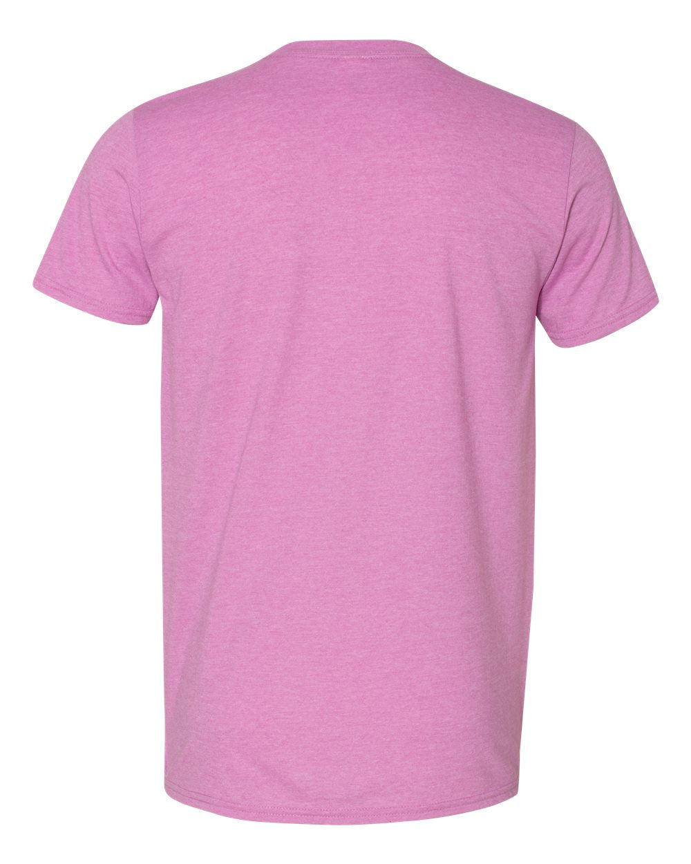 Rear View of Heather Radiant Orchid Softstyle® T-Shirt - 64000
