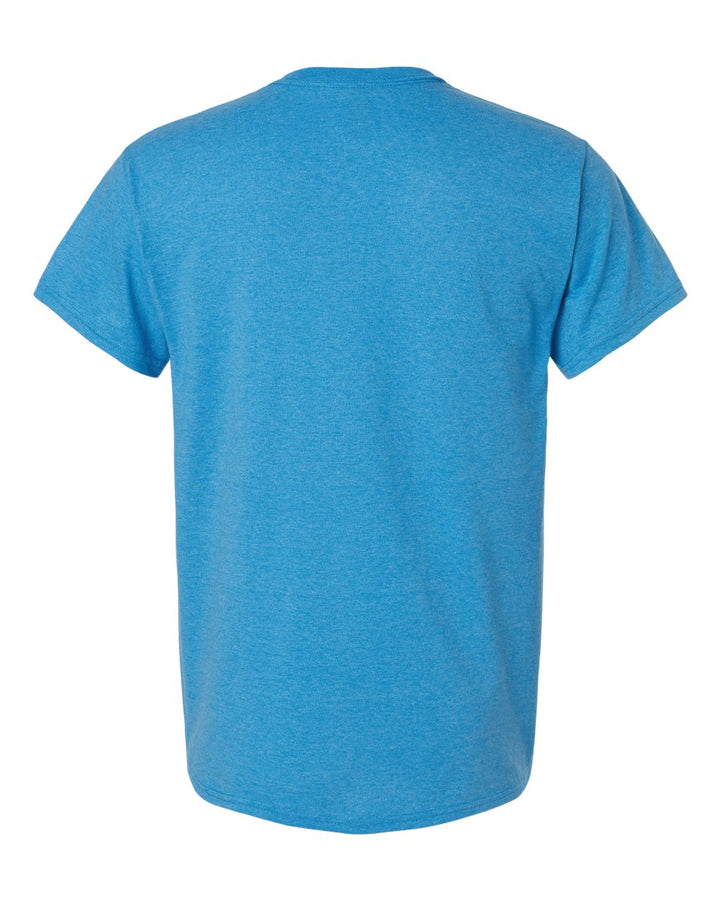 Rear View of Heather Sapphire Ultra Cotton® T-Shirt - 2000