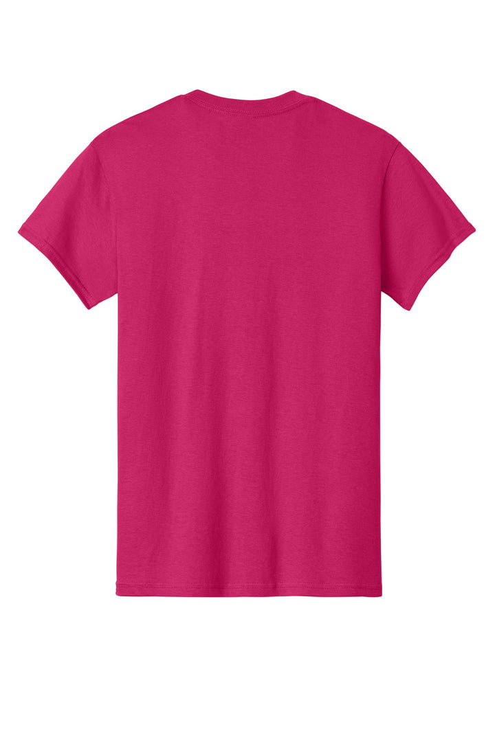 Rear View of Heliconia Gildan - Heavy Cotton 100% Cotton T-Shirt. 5000