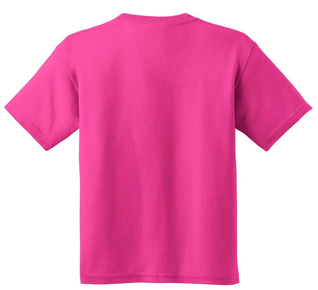 Rear View of Heliconia Gildan - Youth Heavy Cotton 100% Cotton T-Shirt. 5000B
