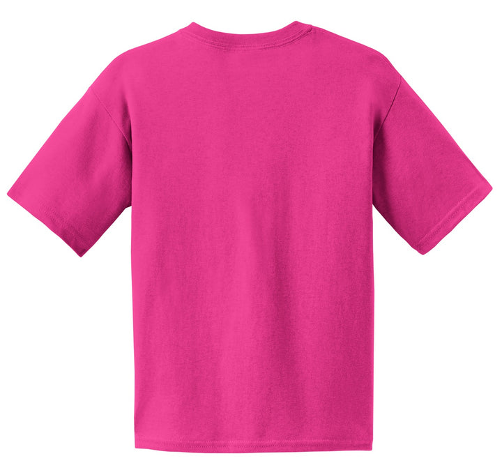 Rear View of Heliconia Gildan - Youth Ultra Cotton 100% US Cotton T-Shirt. 2000B