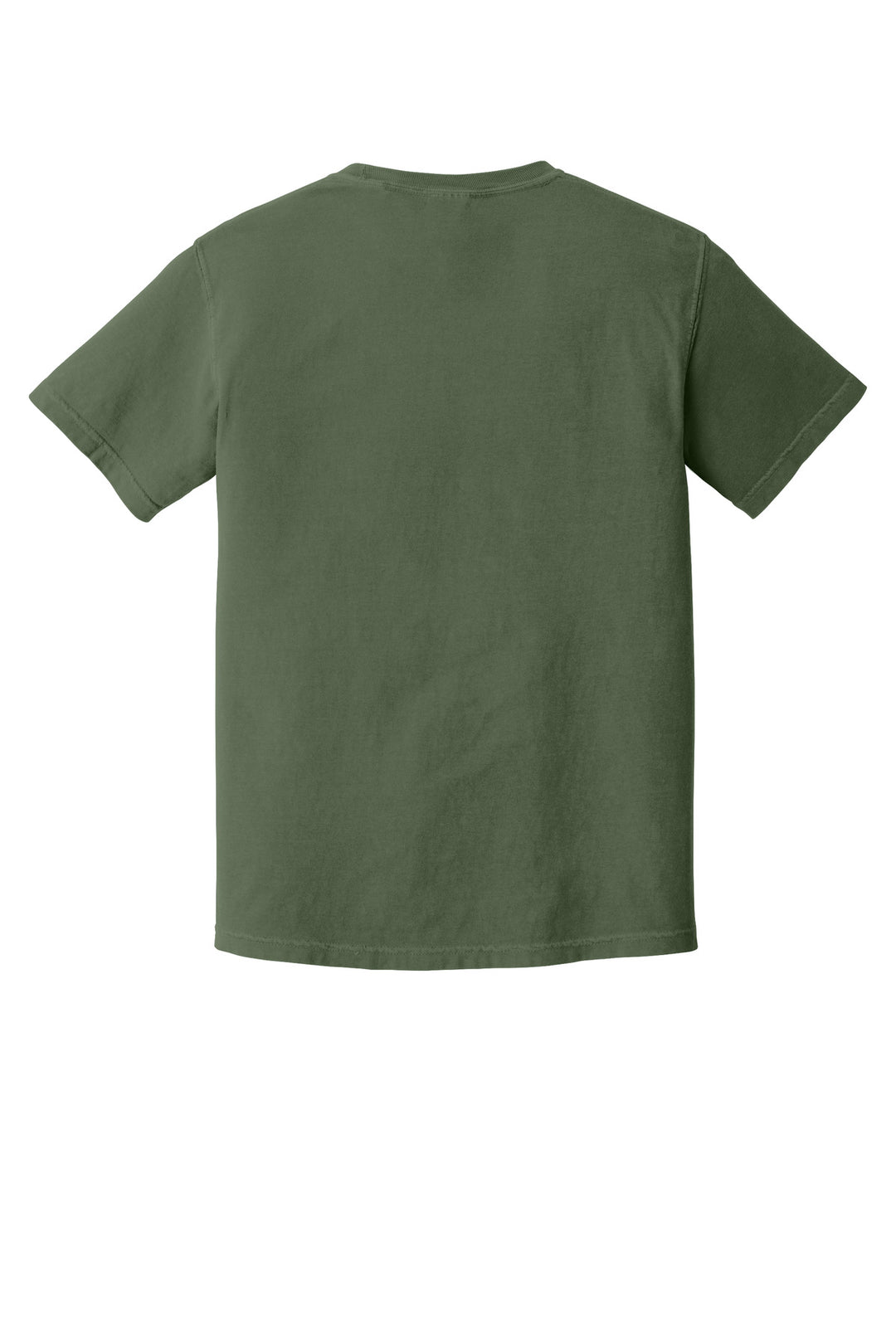 Rear View of Hemp COMFORT COLORS Heavyweight Ring Spun Tee. 1717