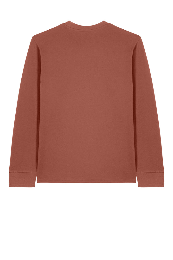 Rear View of HeriBrown Stanley/Stella Unisex Creator 2.0 Long Sleeve Tee SXU022
