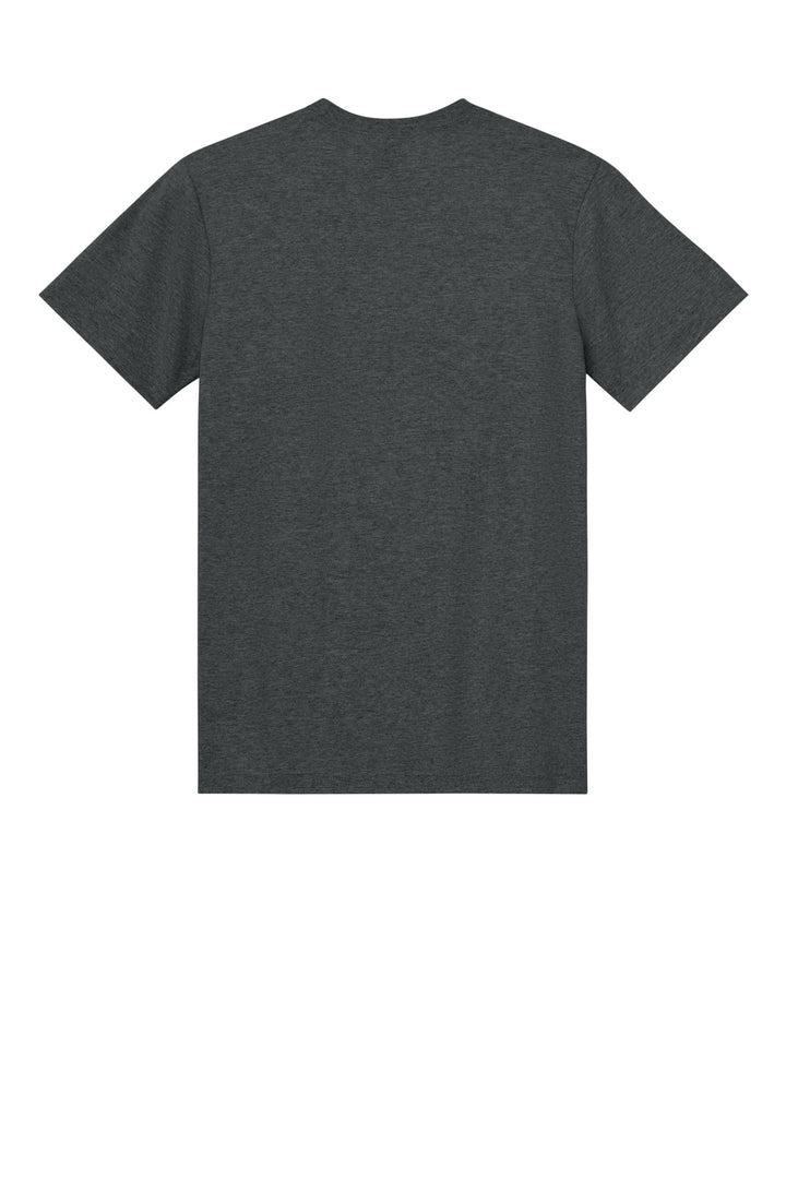 Rear View of HtDkGrey Gildan Light Cotton Tee 3000