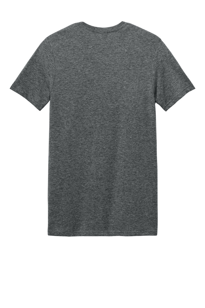 Rear View of HtDkGrey Gildan Softstyle T-Shirt. 64000