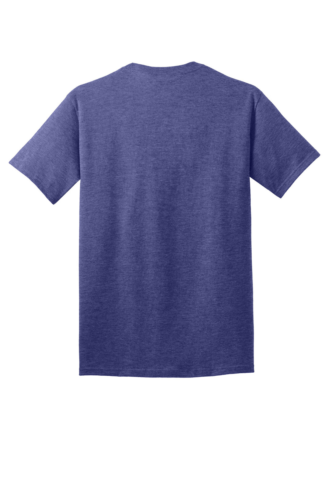 Rear View of Hthr Purple Port & Company - Core Cotton Tee. PC54