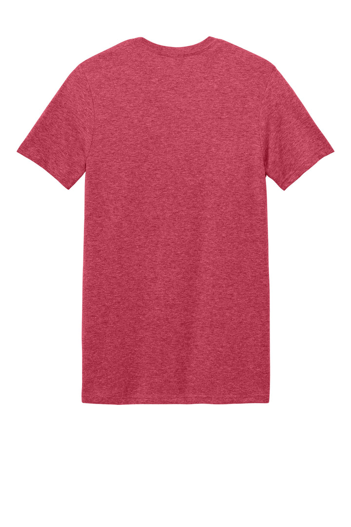 Rear View of Hthr Red Gildan Softstyle T-Shirt. 64000