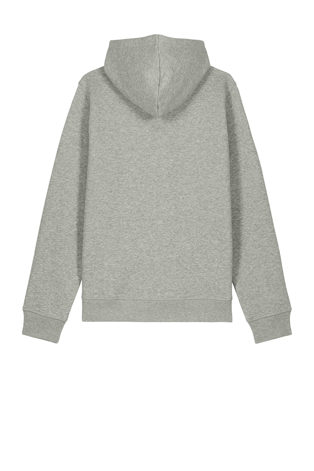Rear View of HthrGrey Stanley/Stella Unisex Drummer 2.0 Hooded Sweatshirt SXU009