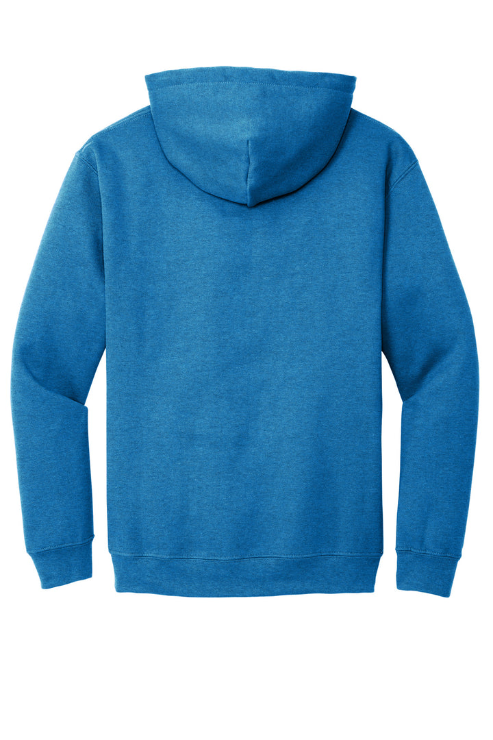 Rear View of HtrDpRoyal Gildan - Heavy Blend Hooded Sweatshirt. 18500