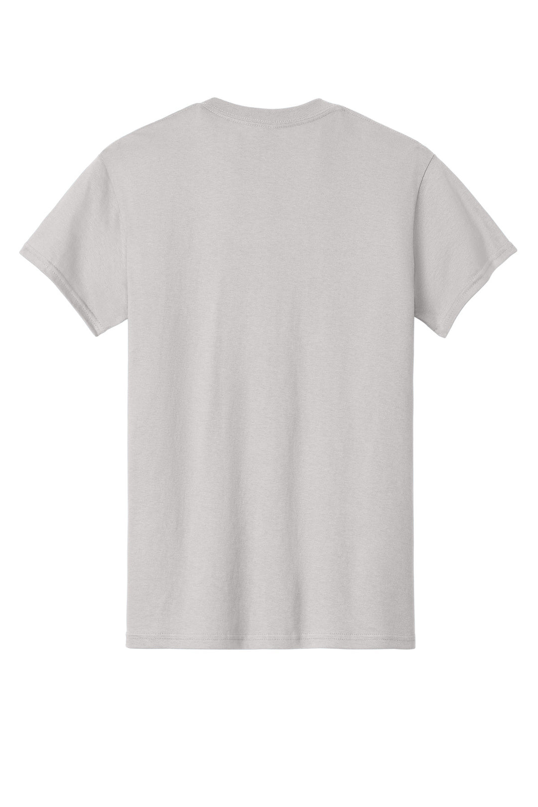 Rear View of Ice Grey Gildan - Heavy Cotton 100% Cotton T-Shirt. 5000