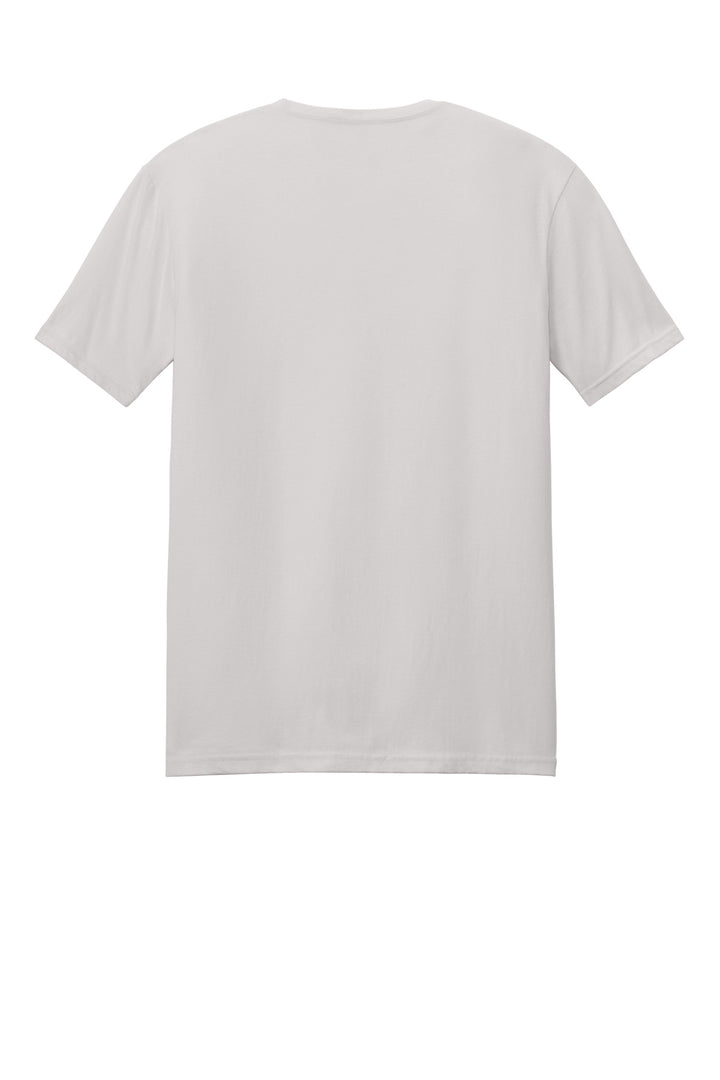 Rear View of IceGrey Gildan Softstyle T-Shirt. 64000