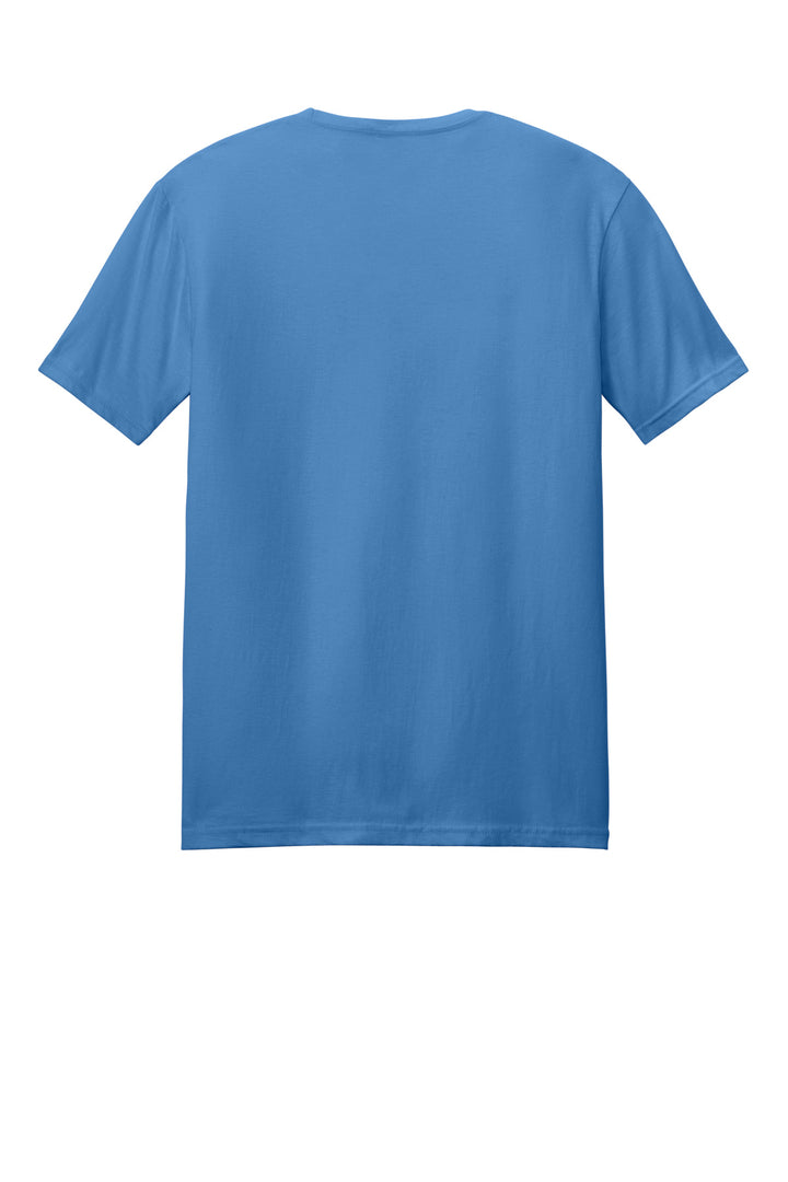 Rear View of Iris Gildan Softstyle T-Shirt. 64000