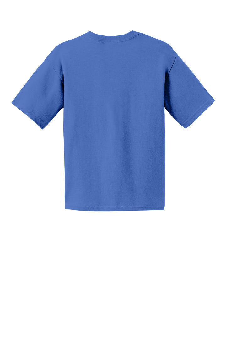 Rear View of Iris Gildan - Youth Ultra Cotton 100% US Cotton T-Shirt. 2000B
