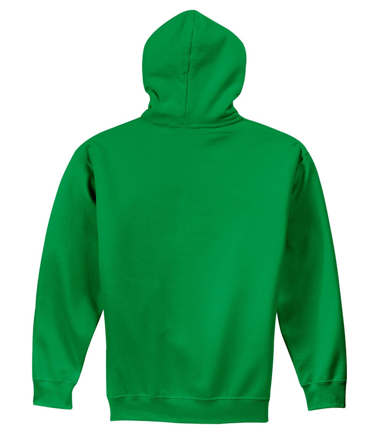 Rear View of Irish Green Gildan - Heavy Blend Hooded Sweatshirt. 18500