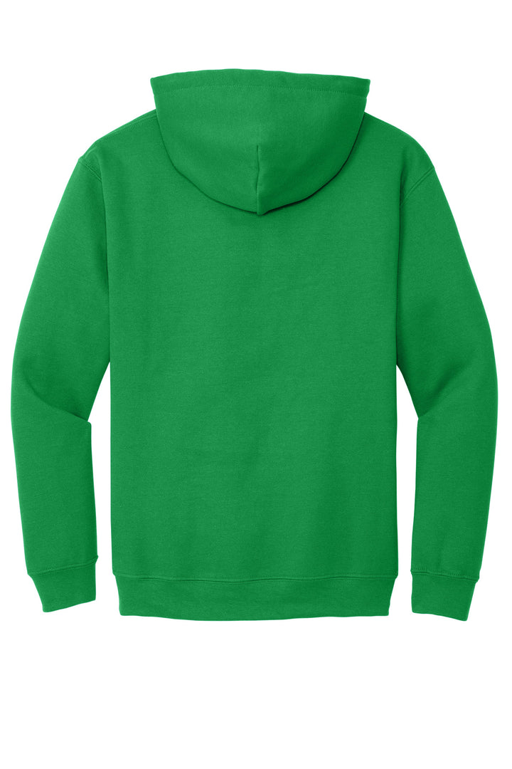 Rear View of Irish Green Gildan - Heavy Blend Hooded Sweatshirt. 18500
