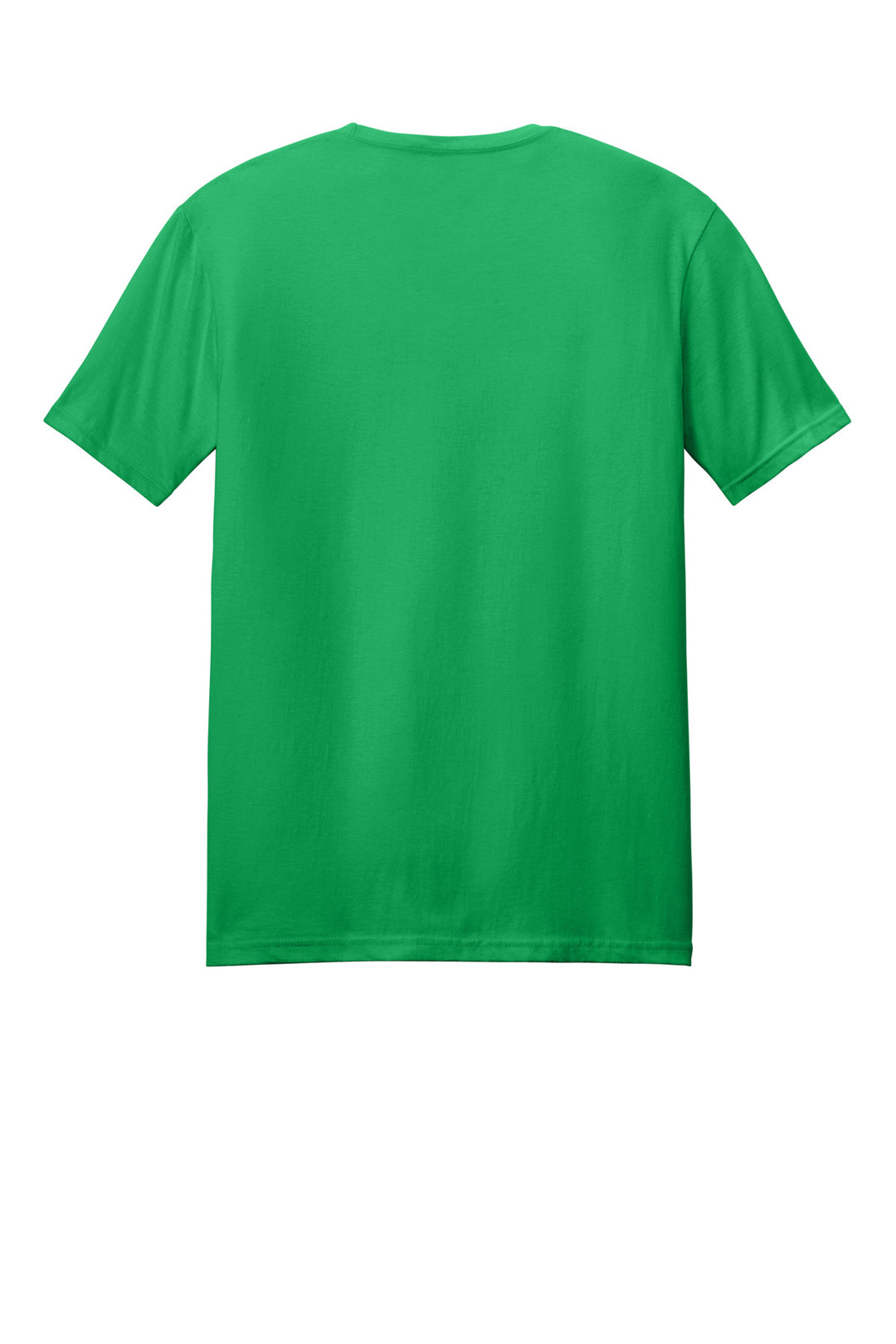 Rear View of Irish Green Gildan Softstyle T-Shirt. 64000