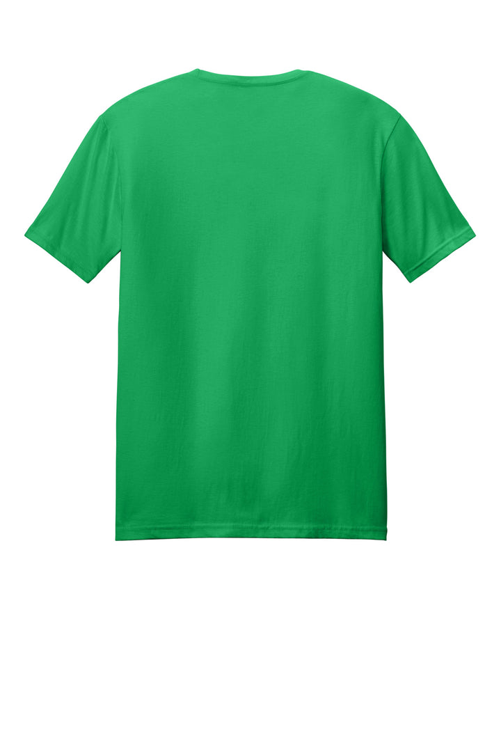 Rear View of Irish Green Gildan Softstyle T-Shirt. 64000