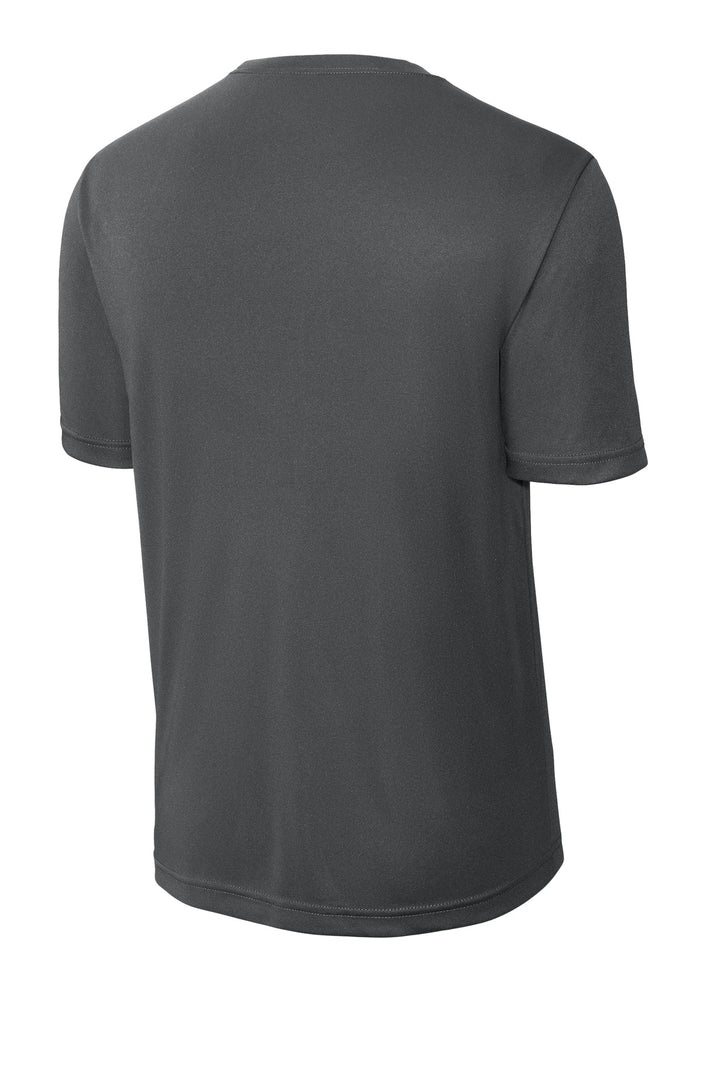 Rear View of Iron Grey Sport-Tek PosiCharge Competitor Tee. ST350