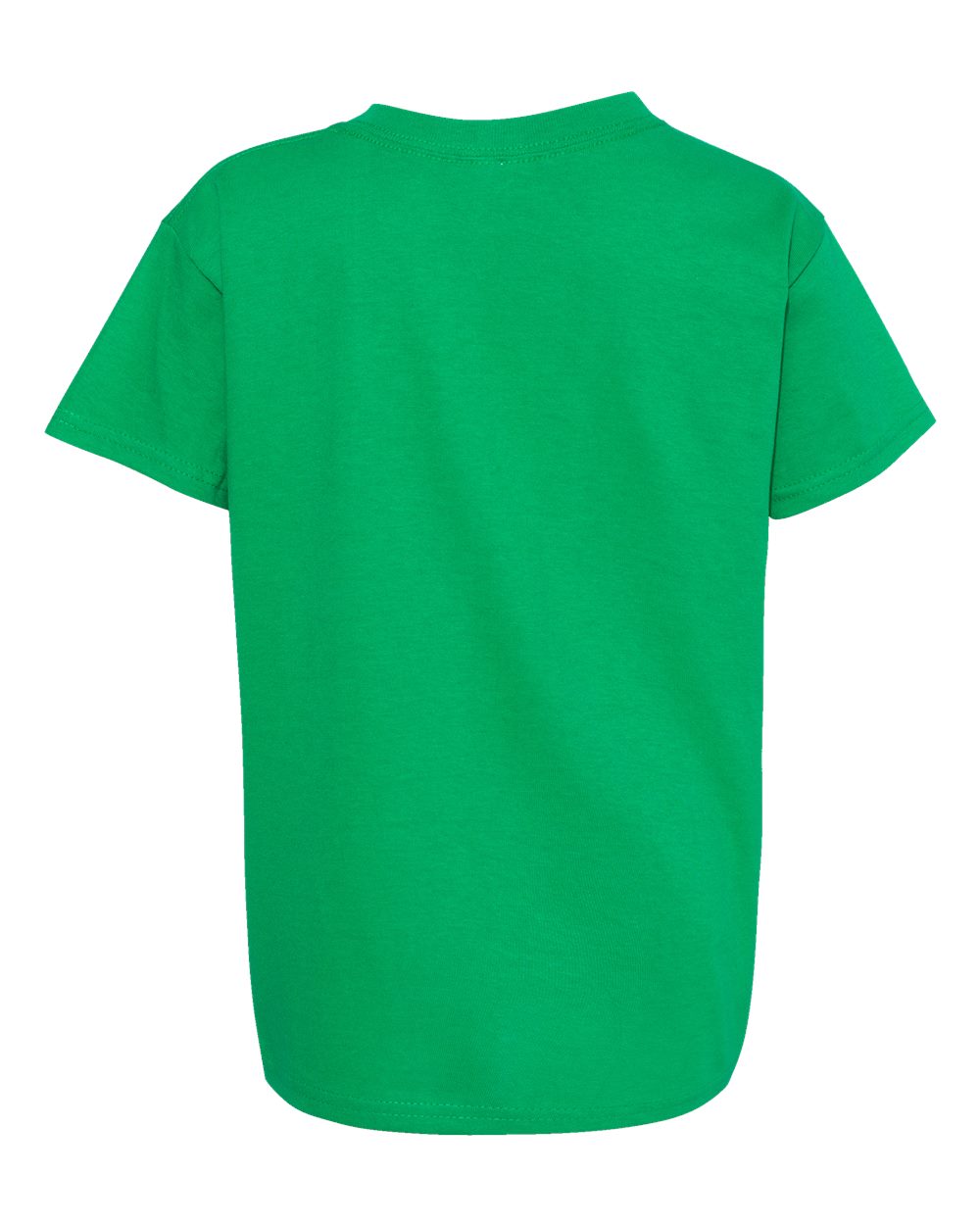 Rear View of Kelly Green Essential-T Youth T-Shirt - 5480