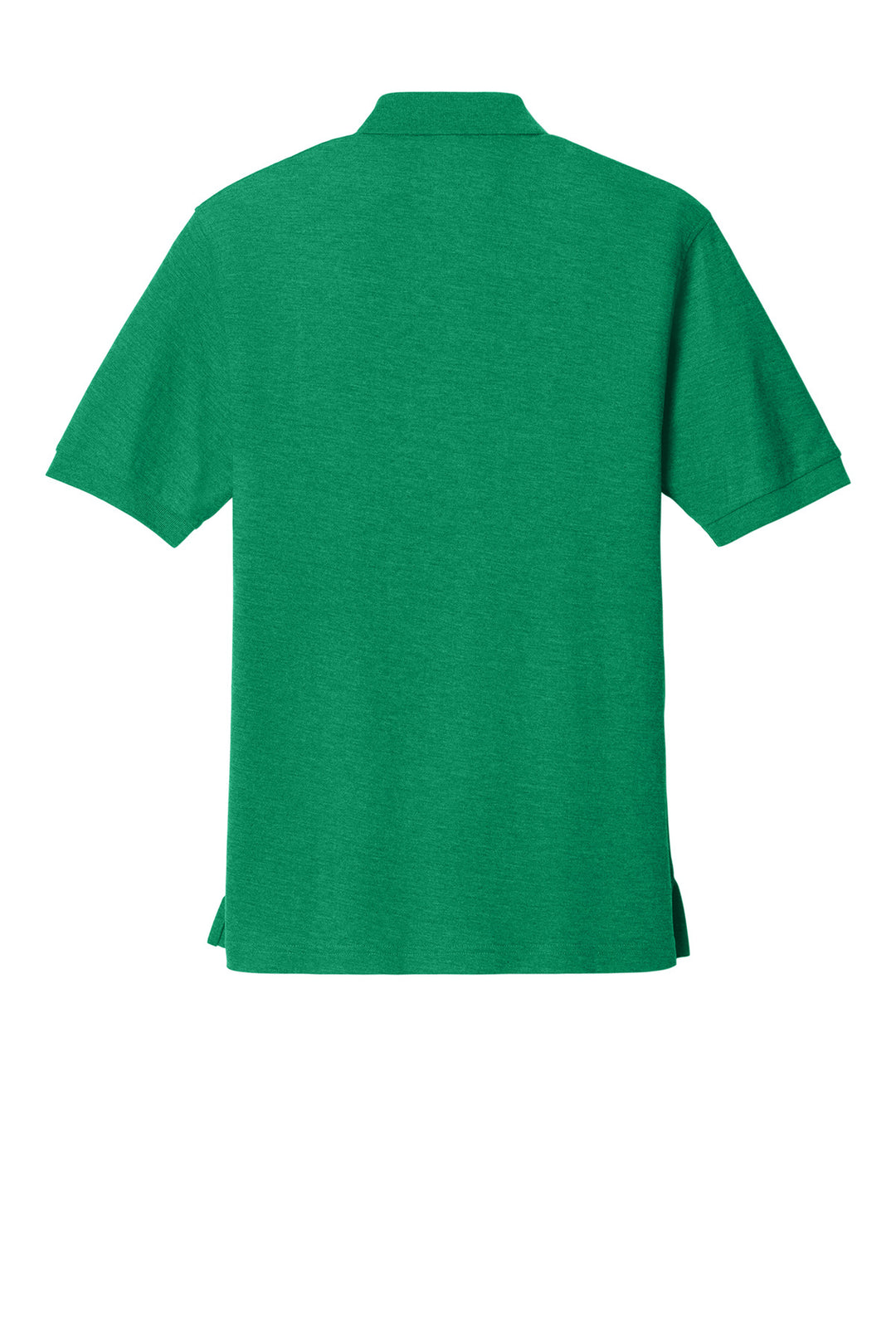Rear View of Kelly Green Port Authority Silk Touch Polo K500