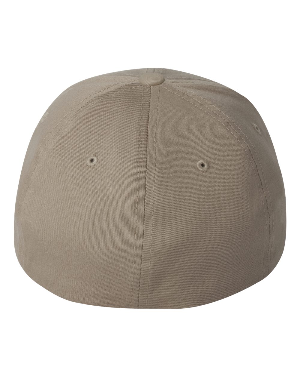 Rear View of Khaki V-Flexfit® Cotton Twill Cap - 5001