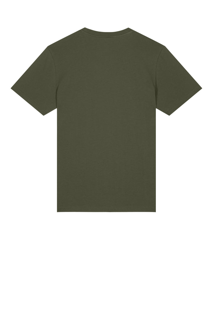 Rear View of KhakiGreen Stanley/Stella Unisex Crafter Tee SXU007