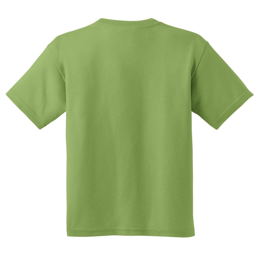 Rear View of Kiwi Gildan - Youth Heavy Cotton 100% Cotton T-Shirt. 5000B
