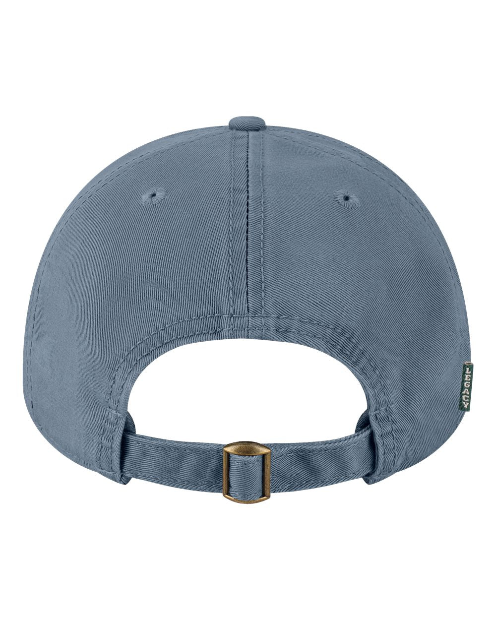 Rear View of Lake Blue Relaxed Twill Dad Hat - EZA