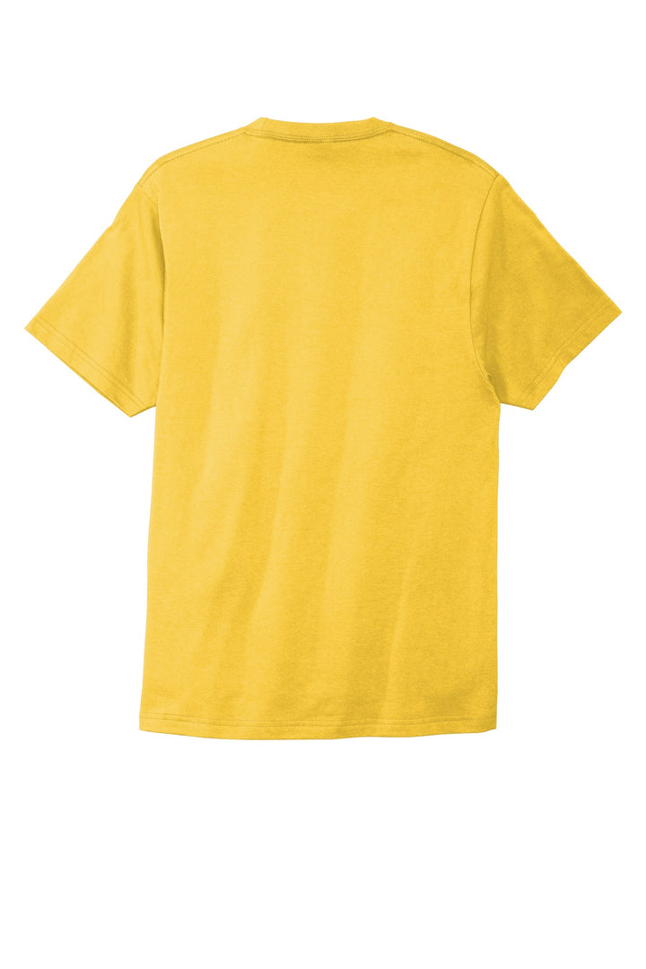 Rear View of Lemon Yellow Port & Company Bouncer Tee PC600