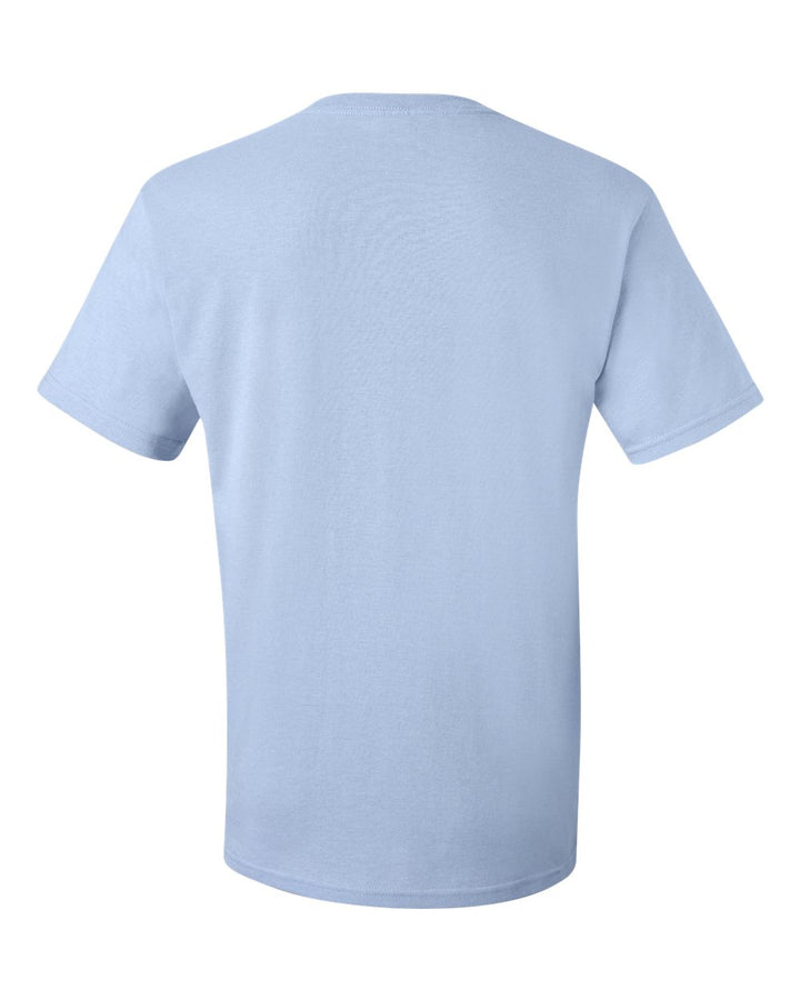 Rear View of Light Blue Dri-Power® 50/50 T-Shirt - 29MR