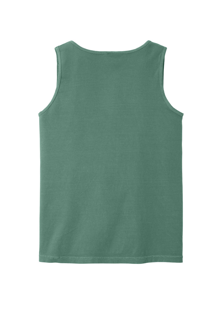 Rear View of LightGreen COMFORT COLORS Heavyweight Ring Spun Tank Top. 9360