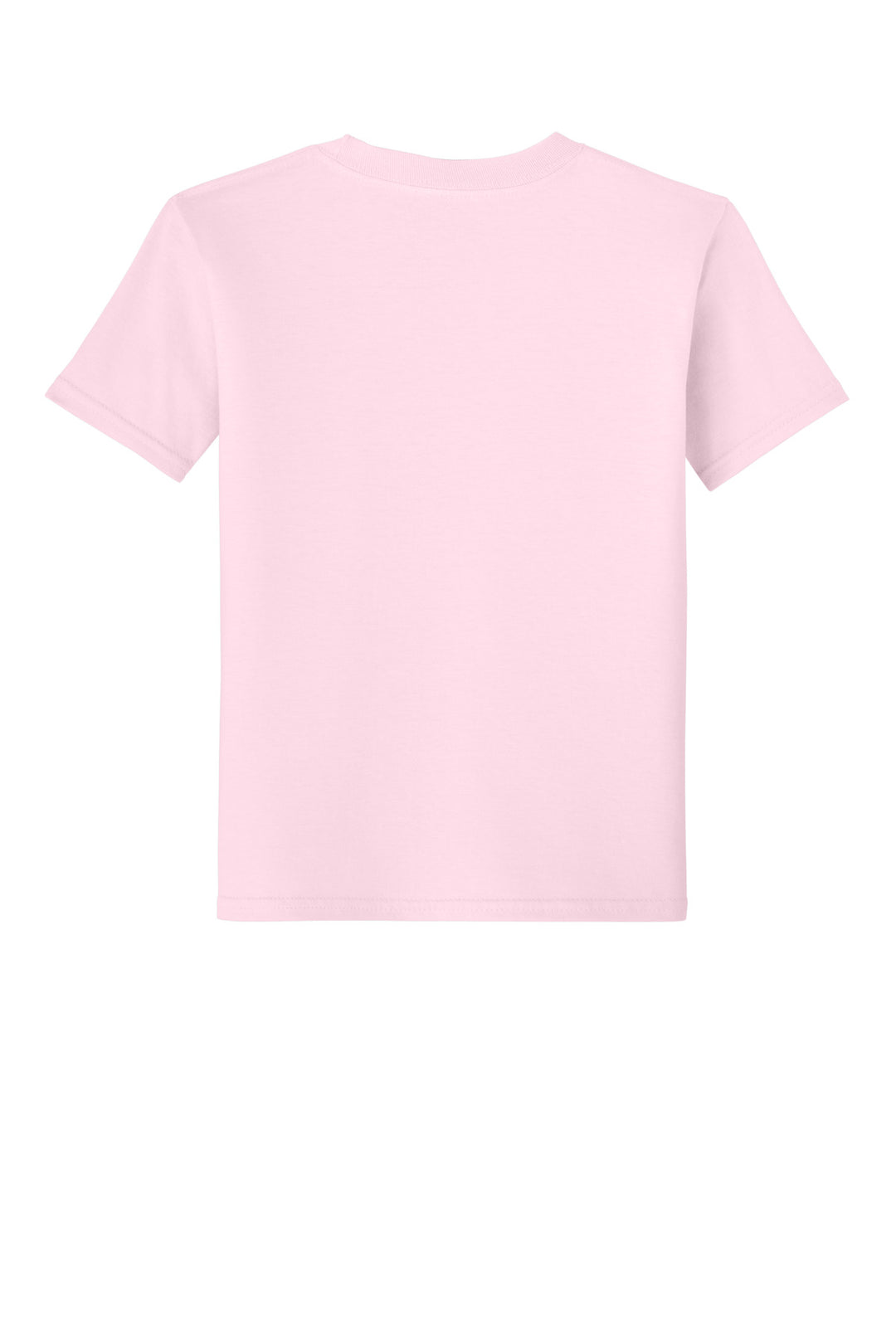 Rear View of LightPink Gildan Youth Softstyle T-Shirt 64000B