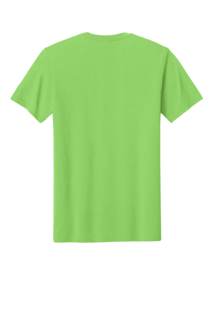 Rear View of Lime Gildan Gildan Performance T-Shirt. 42000