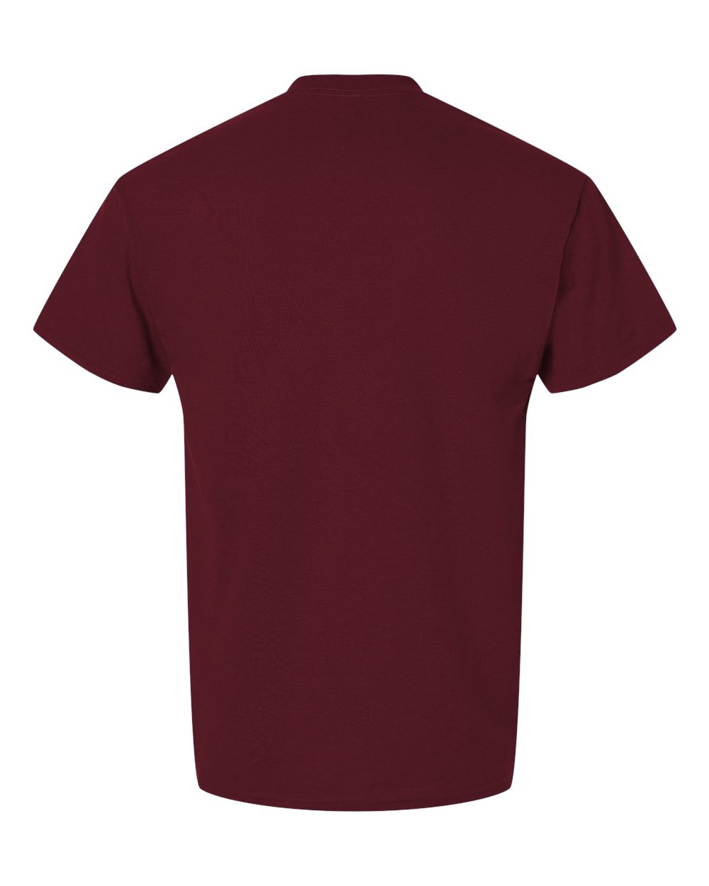 Rear View of Maroon DryBlend® T-Shirt - 8000