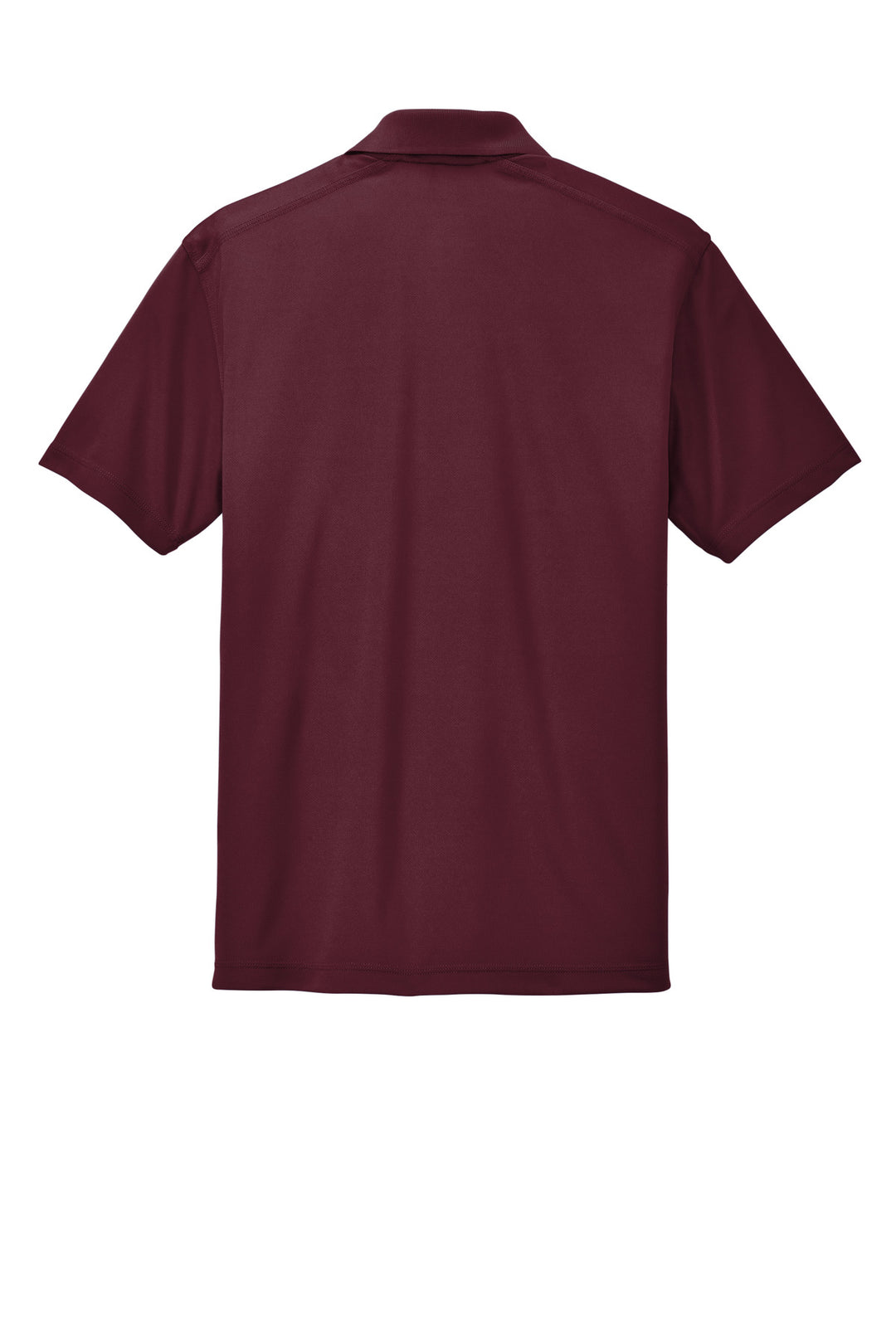 Rear View of Maroon Sport-Tek PosiCharge Micro-Mesh Polo. ST680