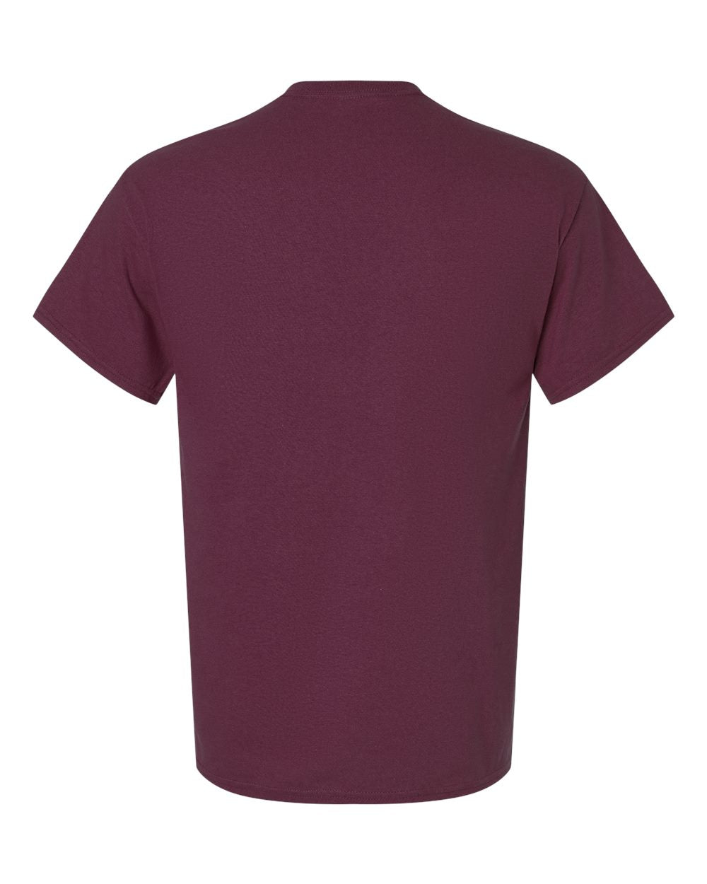 Rear View of Maroon Ultra Cotton® T-Shirt - 2000