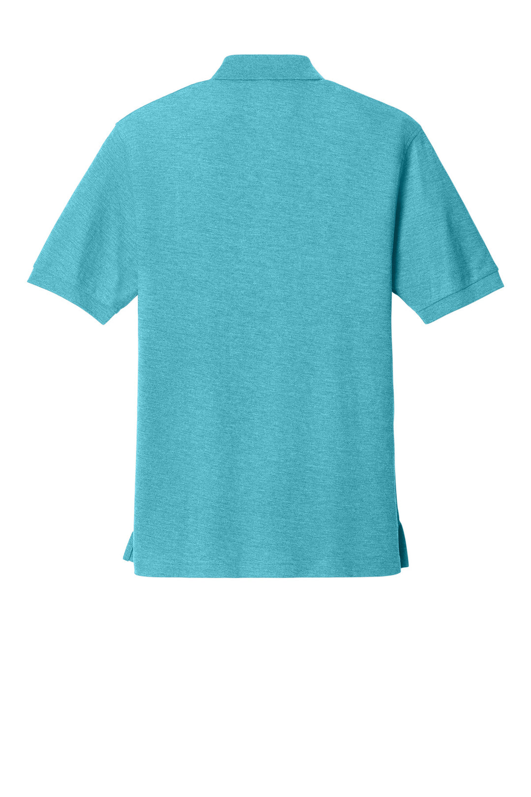 Rear View of Maui Blue Port Authority Silk Touch Polo K500
