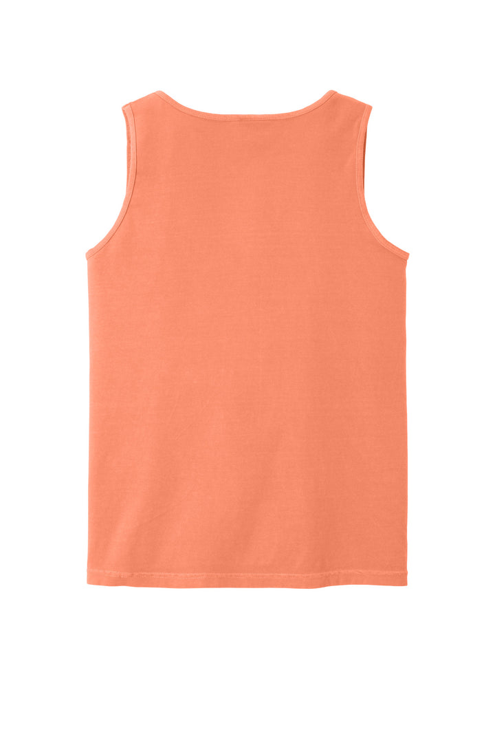 Rear View of Melon COMFORT COLORS Heavyweight Ring Spun Tank Top. 9360