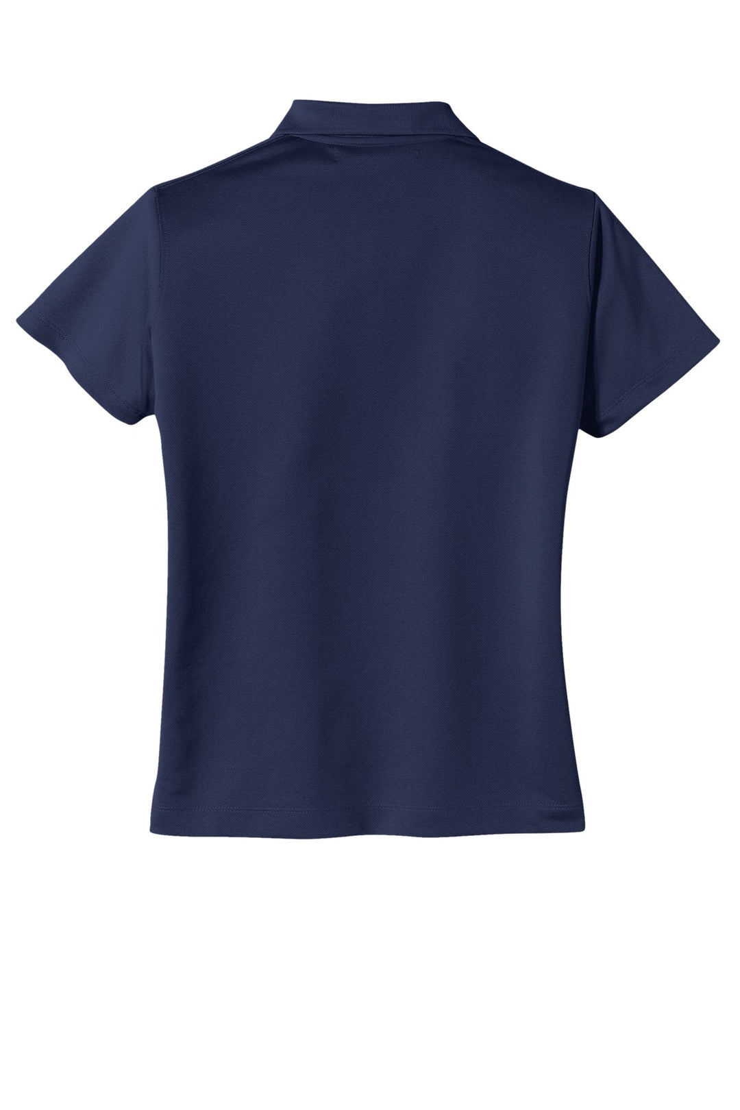Rear View of Midnight Navy Nike Women's Tech Basic Dri-FIT Polo. 203697