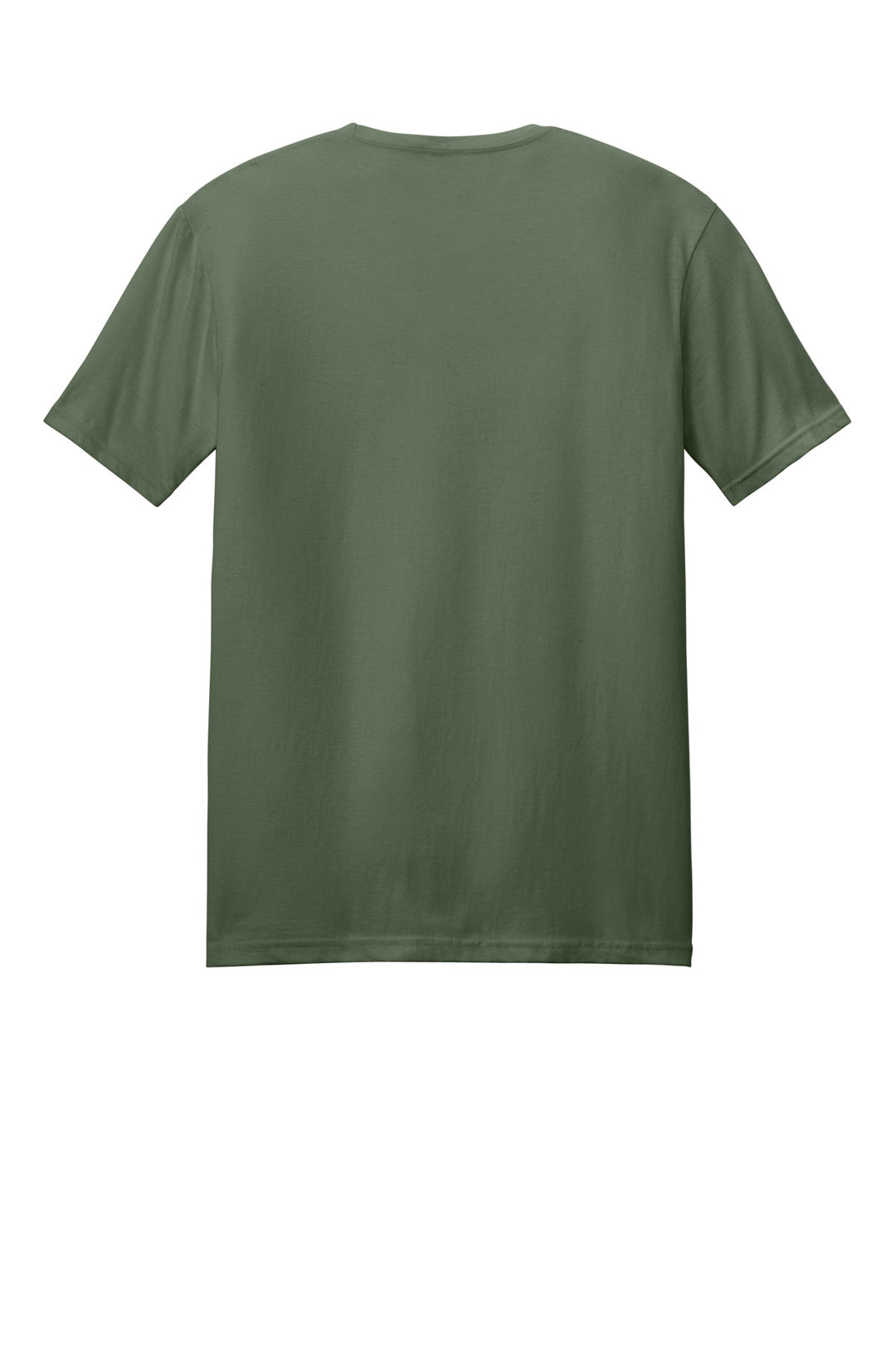 Rear View of MilGreen Gildan Softstyle T-Shirt. 64000