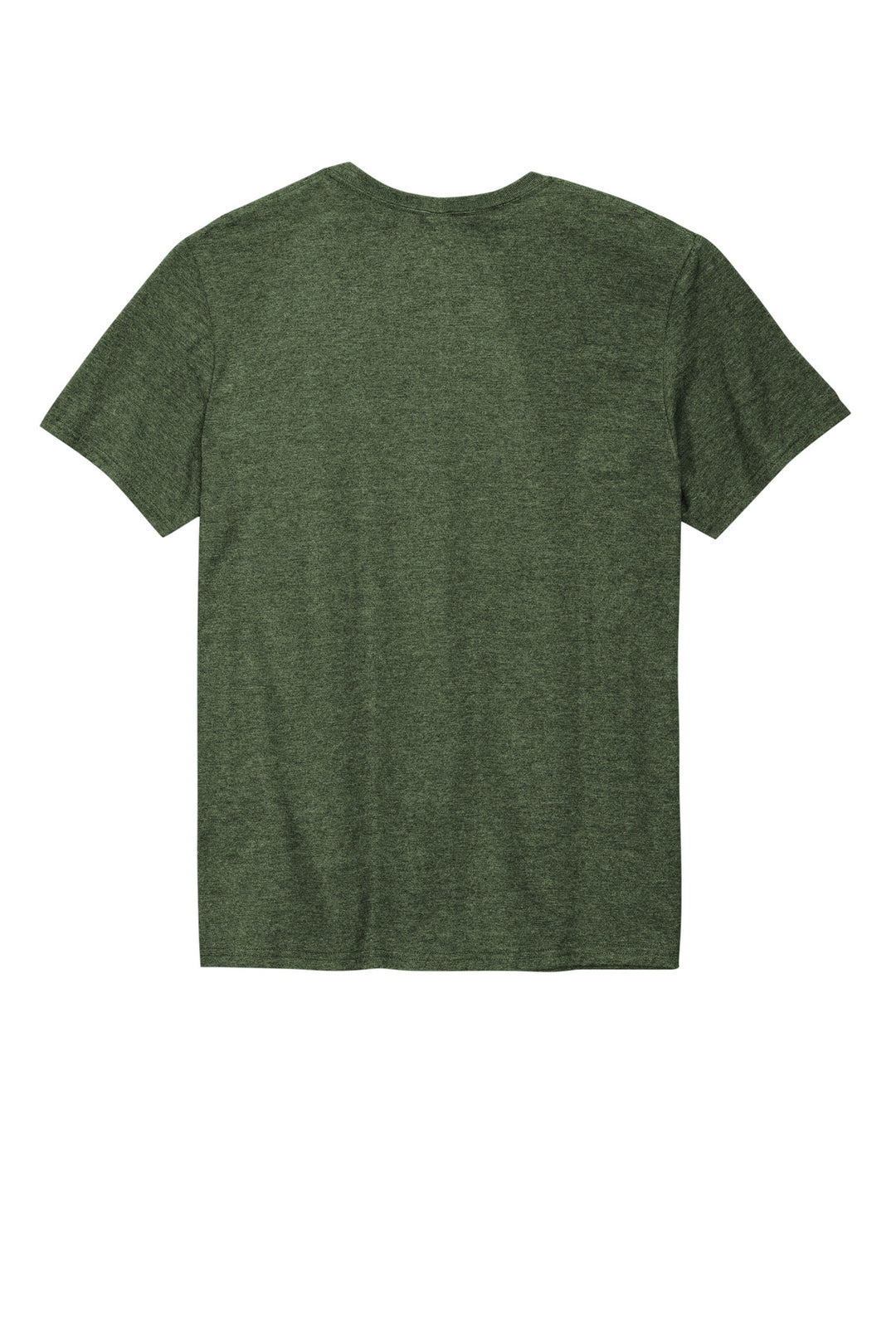 Rear View of MilGrnHtr Jerzees Premium Blend Ring Spun T-Shirt 560M