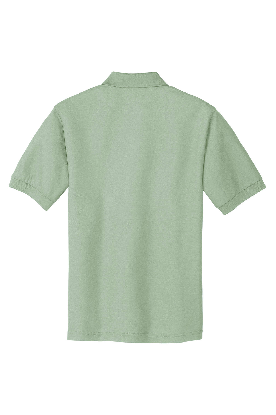 Rear View of Mint Green Port Authority Silk Touch Polo K500