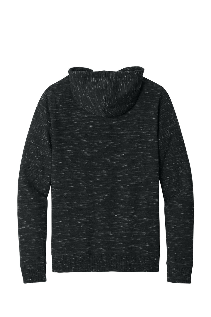Rear View of MtrBkSpcDy tentree Space Dye Fleece Full-Zip Hoodie TTCM4414