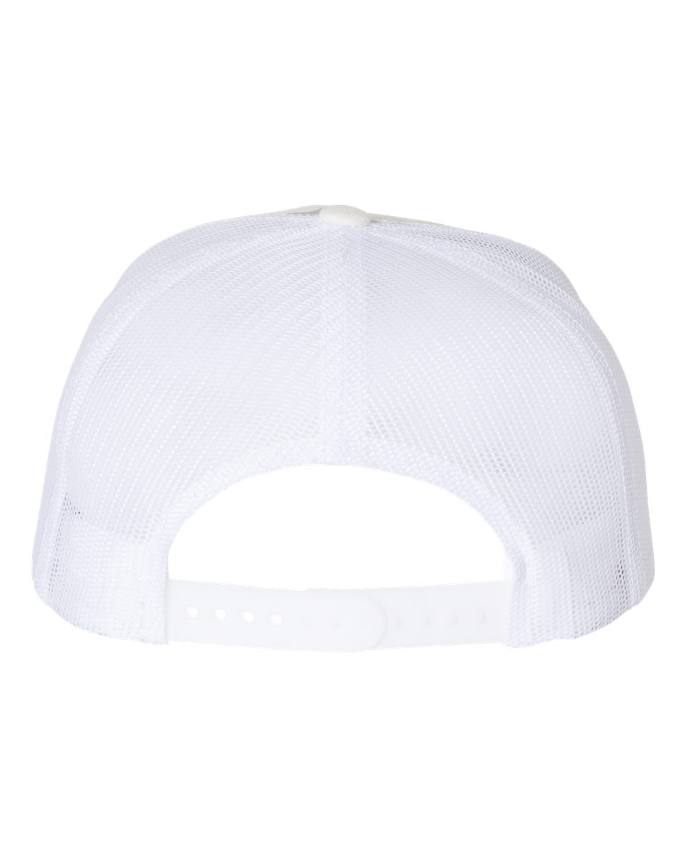 Rear View of Multicam Alpine/ White Five-Panel Classic Trucker Cap - 6006