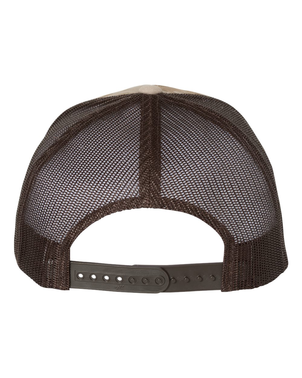 Rear View of Multicam Arid/ Brown Retro Trucker Cap - 6606