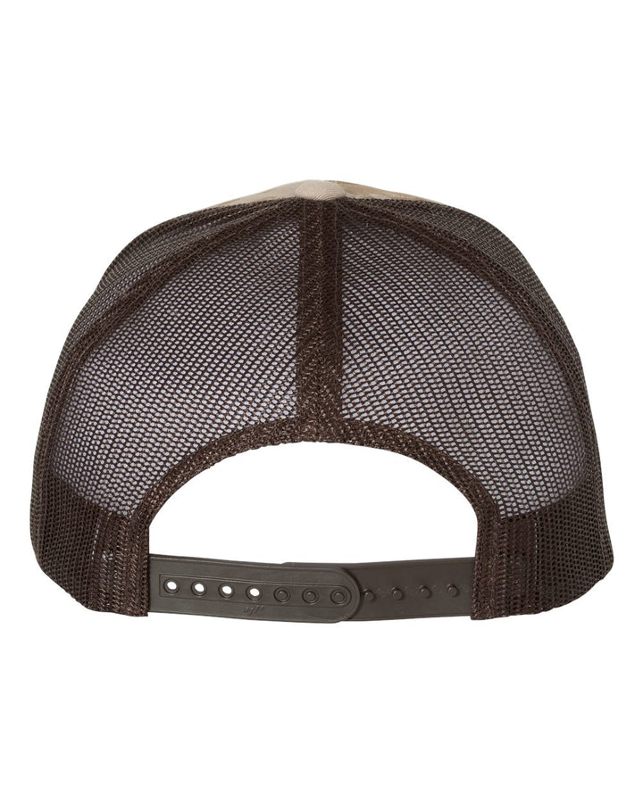 Rear View of Multicam Arid/ Brown Retro Trucker Cap - 6606