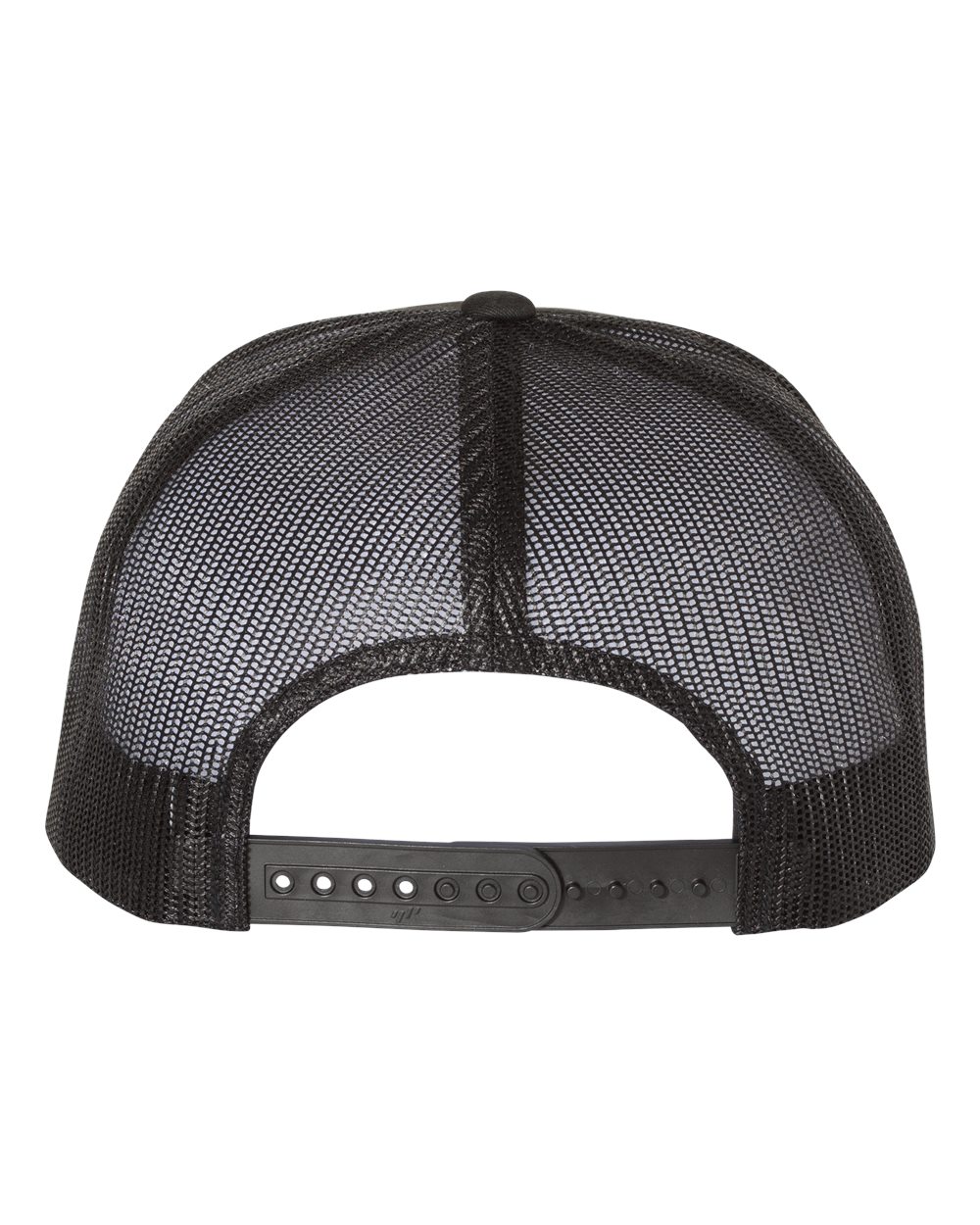 Rear View of Multicam Black/ Black Five-Panel Classic Trucker Cap - 6006