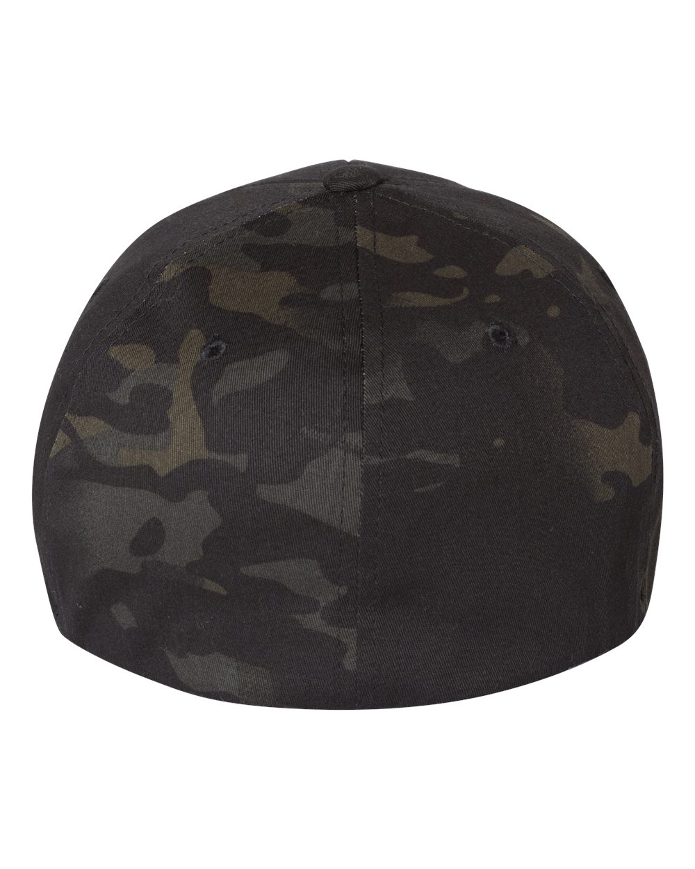 Rear View of Multicam Black Cotton Blend Cap - 6277