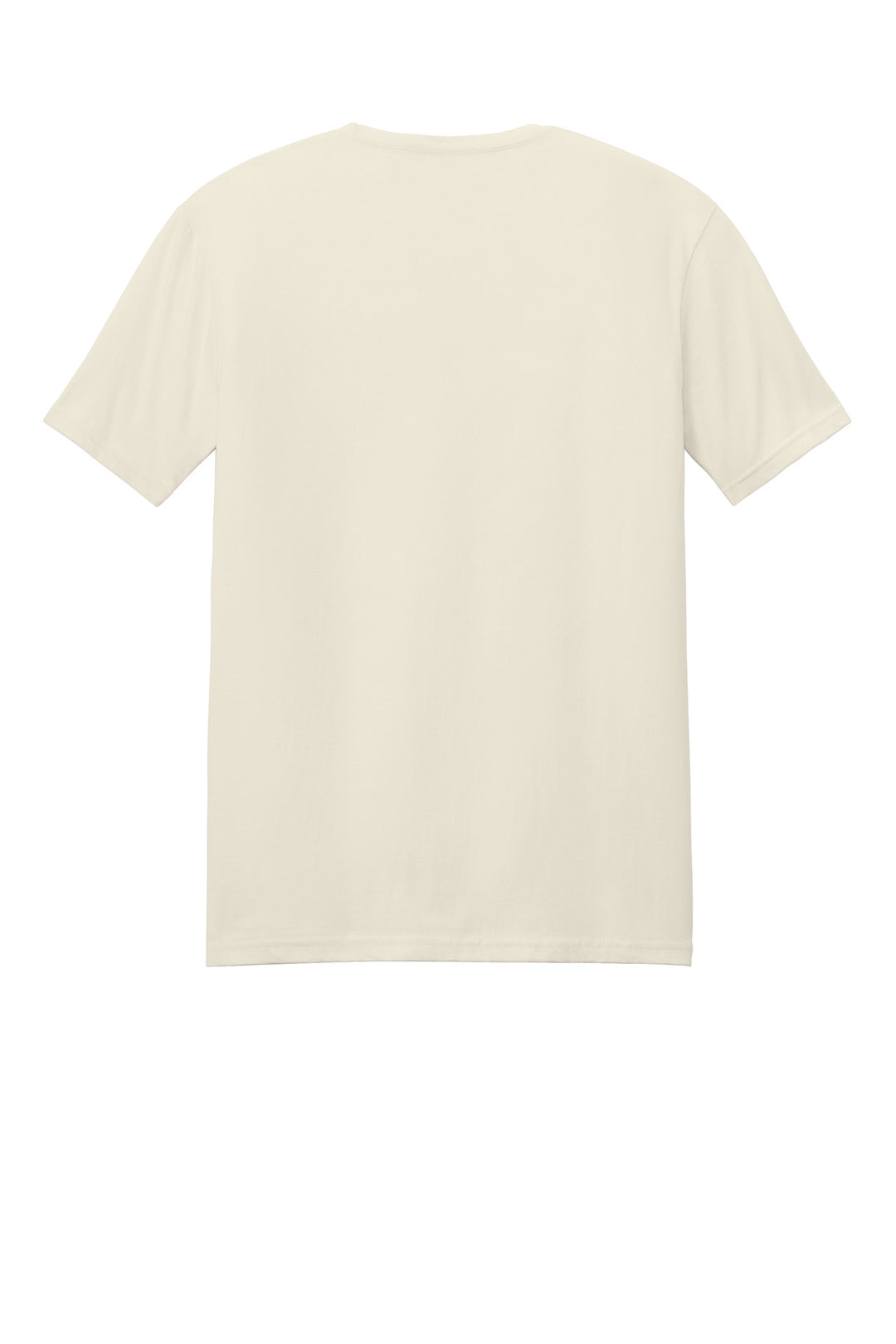 Rear View of Natural Gildan Softstyle T-Shirt. 64000